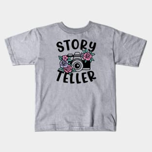 Story Teller Camera Photography Cute Kids T-Shirt